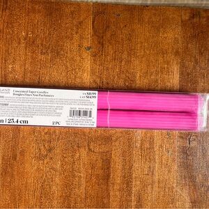 Pink Taper candles